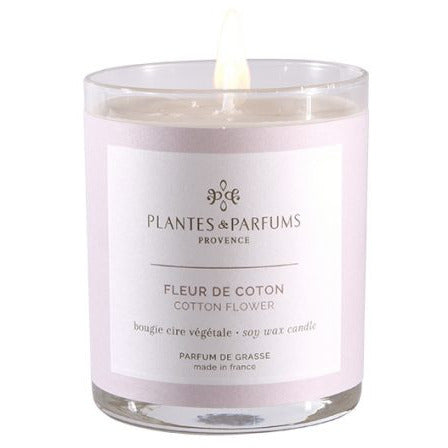 Cotton Flower Geurkaars & Handcrème Poederige Geur 75g