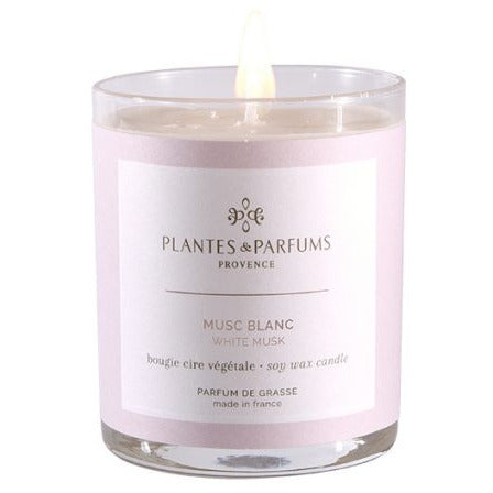 White Musk Geurkaars & Handcrème Poederige Geur 180g
