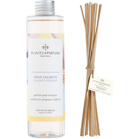 Caliente Coconut Geurolie & Navulling Geurstokjes Fruitge Geur