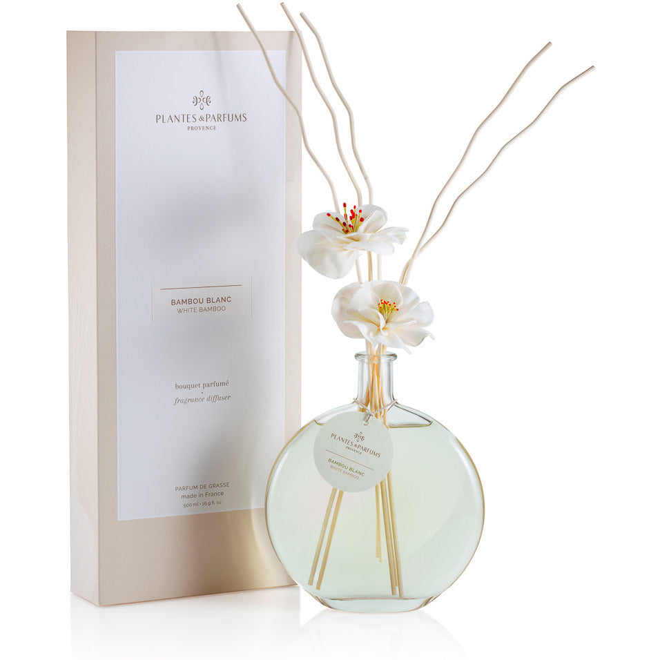 Plantes & Parfums White Bamboo Boeket Geurstokjes Frisse Geur