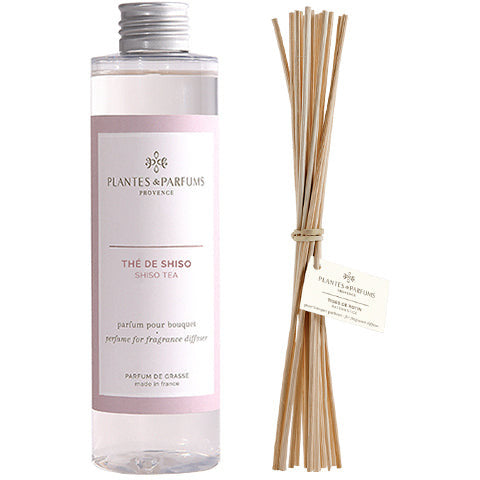Shiso Tea Geurolie & Navulling Geurstokjes Poederige Geur